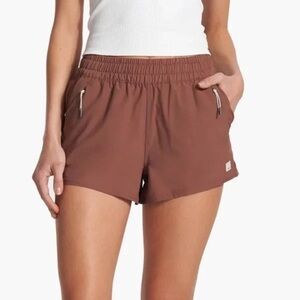 Vuori Brown/Pink Athletic Shorts